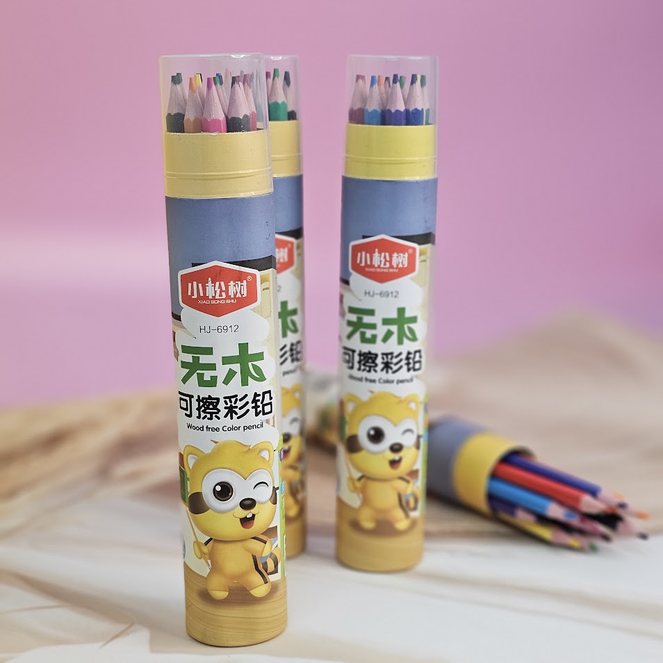 12PCS Pack Vibrant Pencil Colors